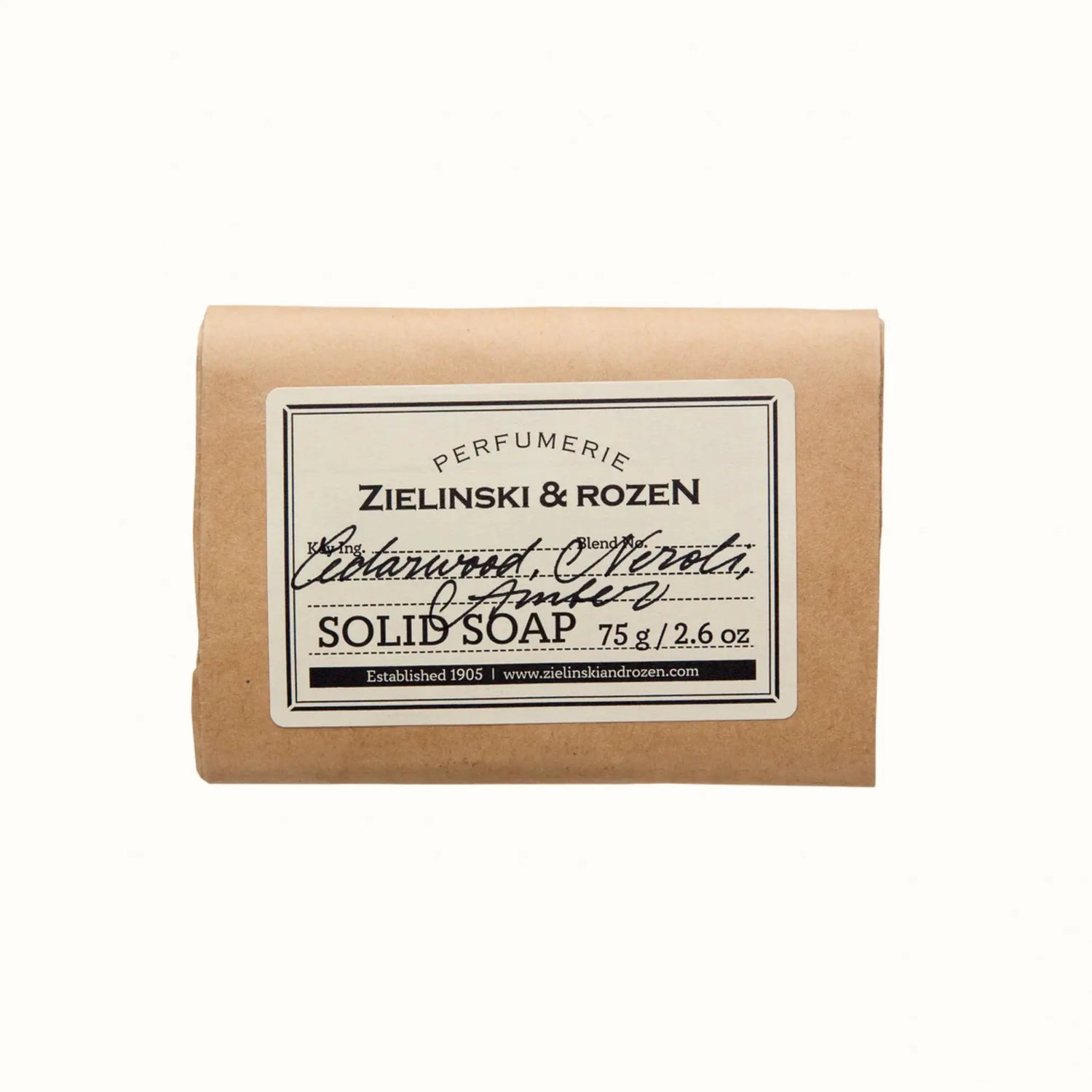 Тверде мило Cedarwood, Neroli, Amber