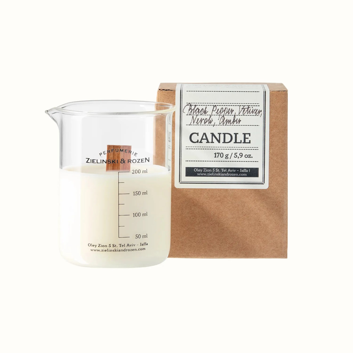 Свічка Black Pepper, Vetiver, Neroli, Amber