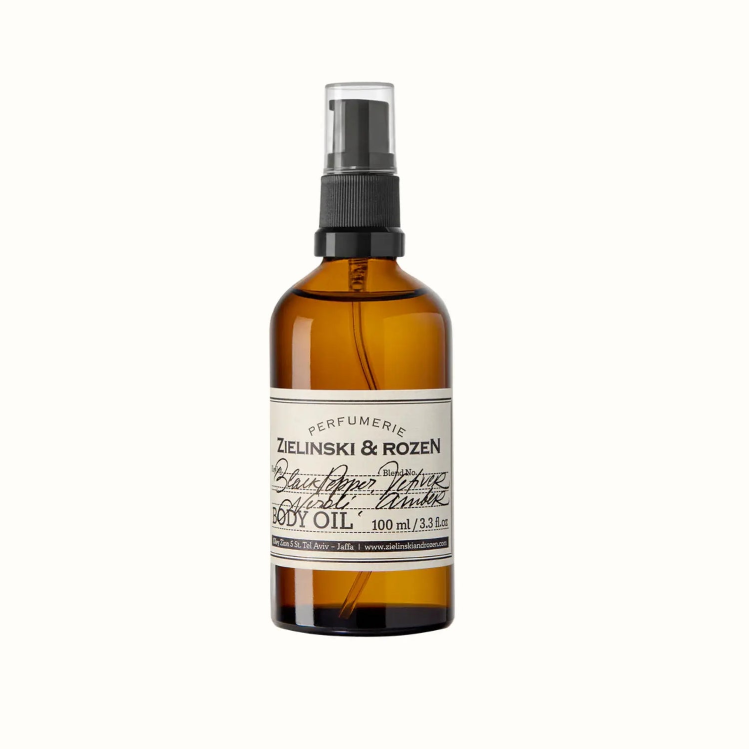 Олія для тіла Black Pepper, Vetiver, Neroli, Amber