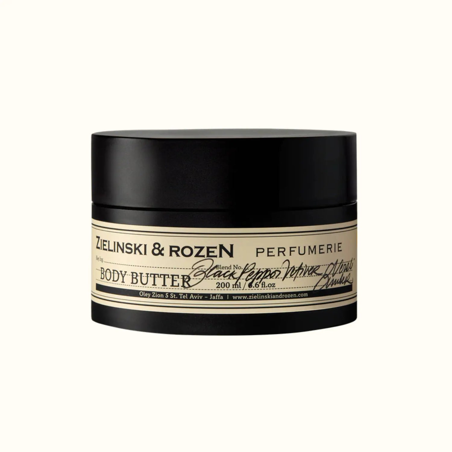 Body butter Black Pepper, Vetiver, Neroli, Amber