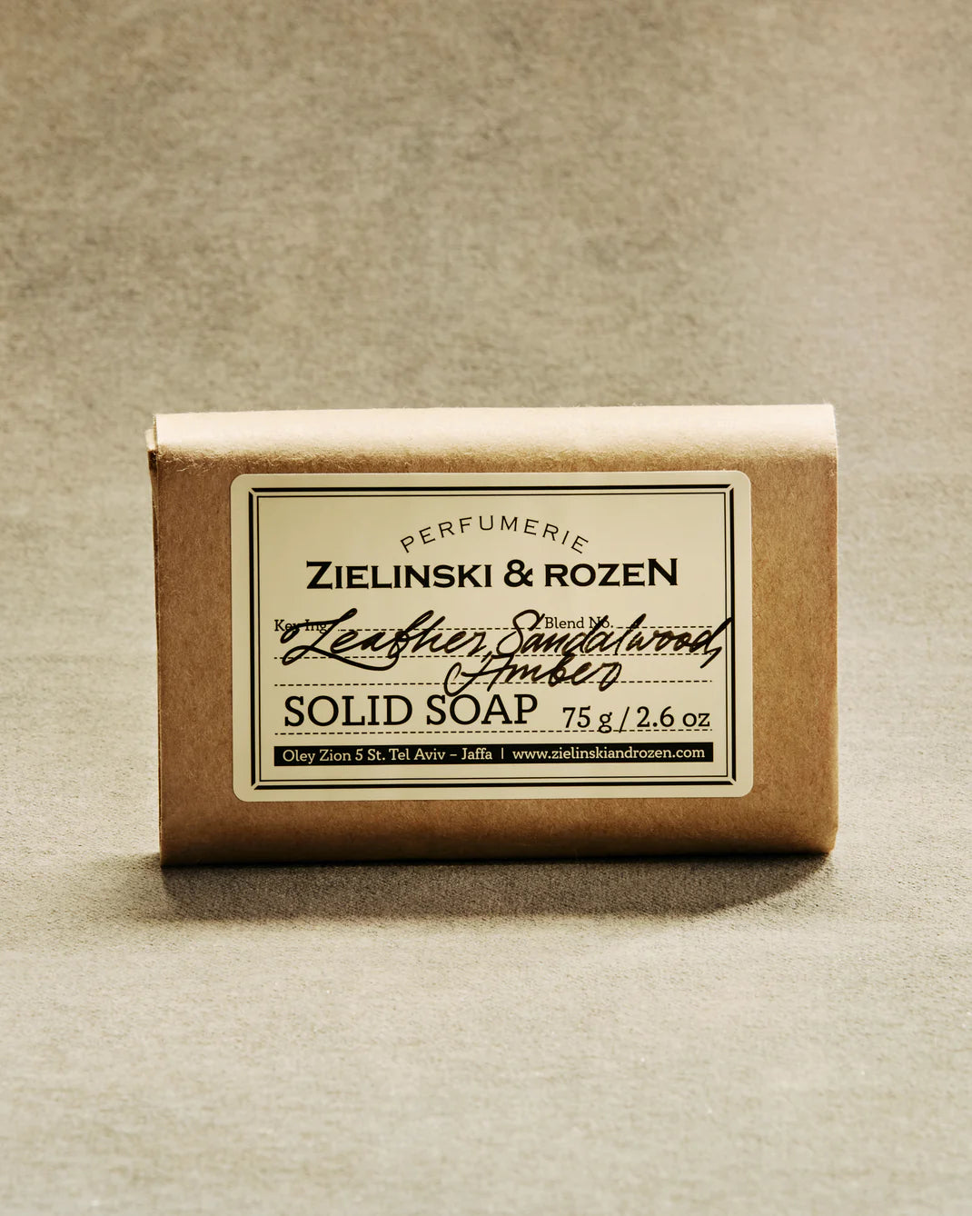 Тверде мило Leather, Sandalwood, Amber
